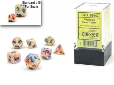 CHX20442 Mini Circus/Black Festive Polyhedral 7PC image 0